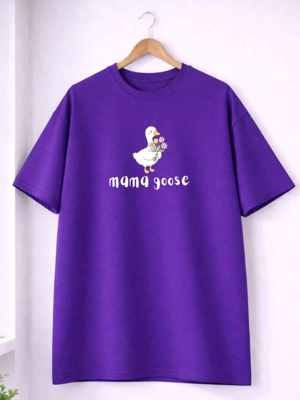 Mama Goose Heavyweight T Shirt Cute Mom Tee Thick Cotton Shirt Funny Mom Life